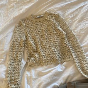 Zara Top Crochet Size S
